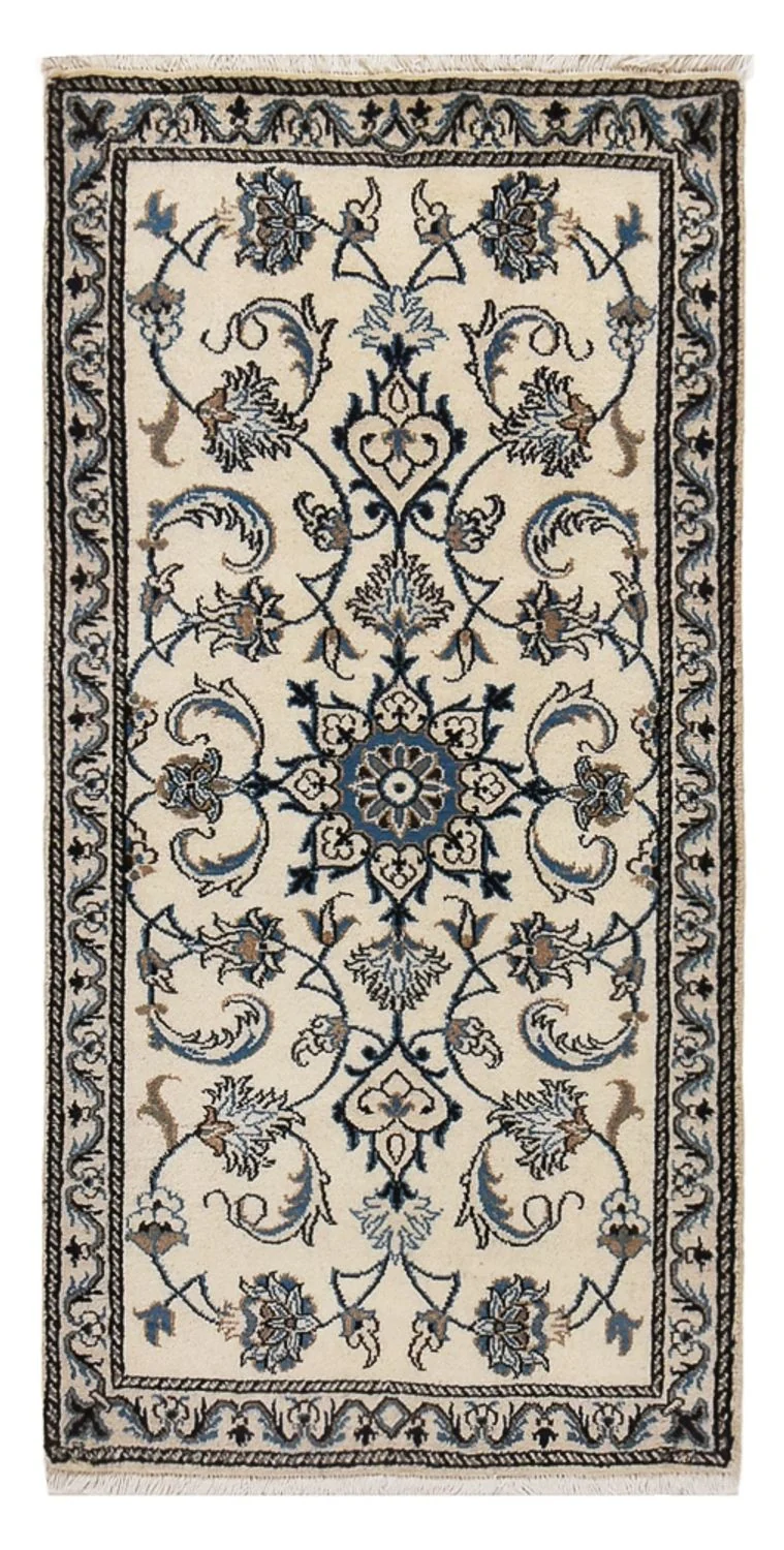 Perserteppich - Nain - 68 x 136 cm - creme