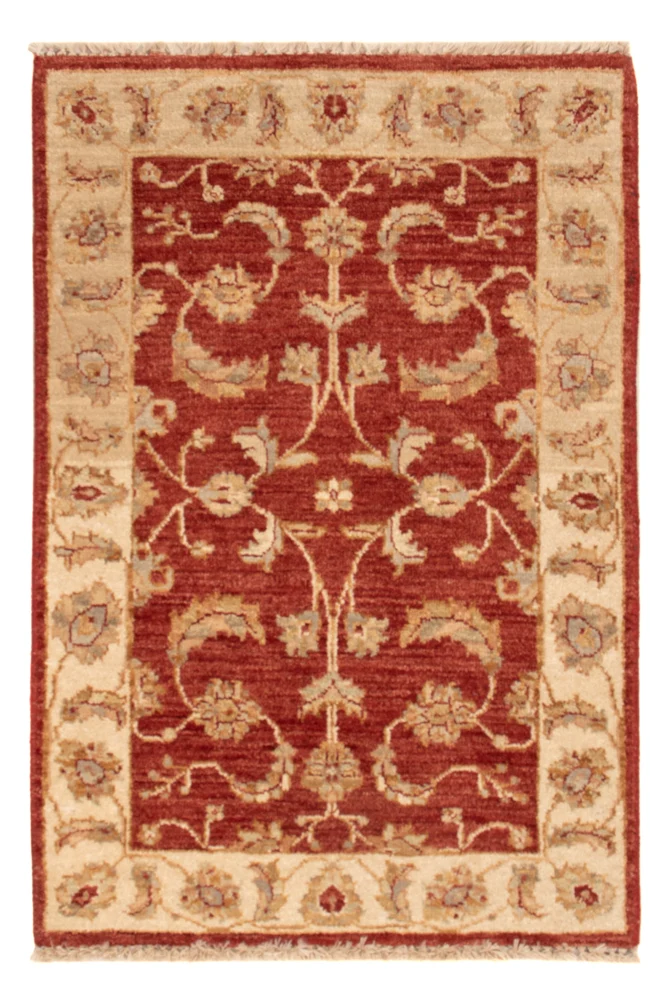 Ziegler Teppich - 60 x 90 cm - bordeauxrot