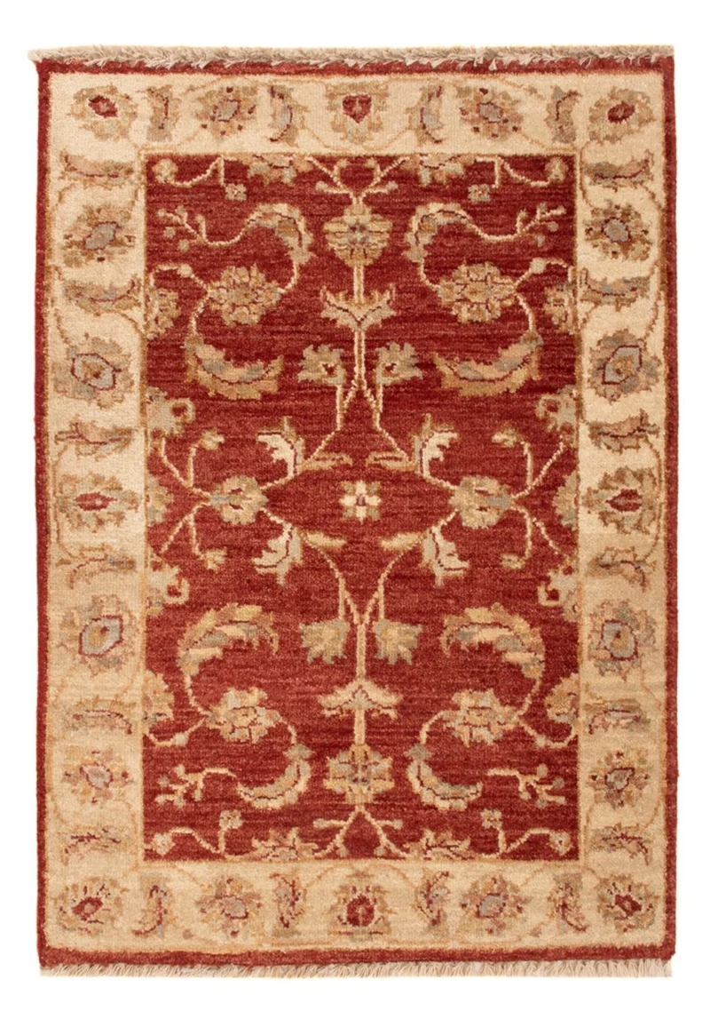 Ziegler Teppich - 60 x 90 cm - bordeauxrot