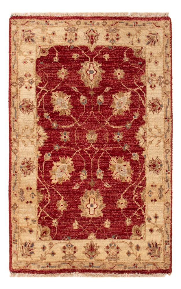 Ziegler Teppich - 60 x 90 cm - bordeauxrot