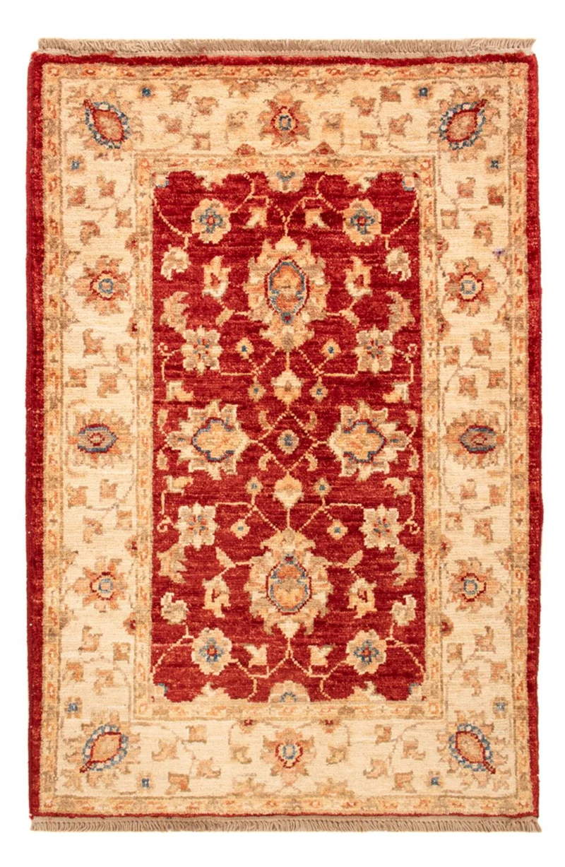 Ziegler Teppich - 60 x 90 cm - bordeauxrot